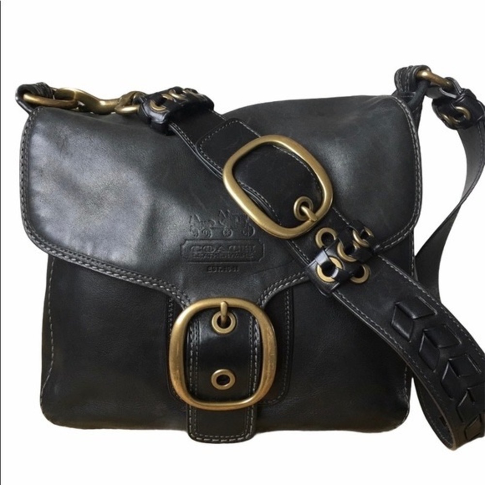 VINTAGE COACH Bleecker Tattersall Style - Black